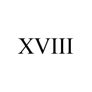 /pics/items/Roman Numerals/XVIII